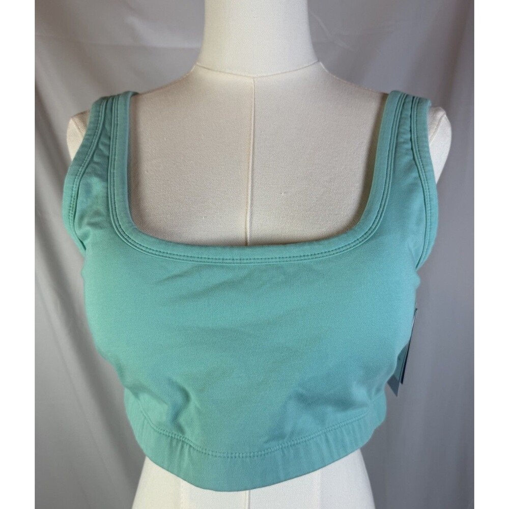JoyLab Women's Built In Jersey Sports Bra - Color Turquoise Green Size X-Large - Picture 2 of 9
